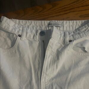 Zara Classic White Jeans